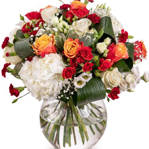 Kytica z ruží a hortenzií Laspo