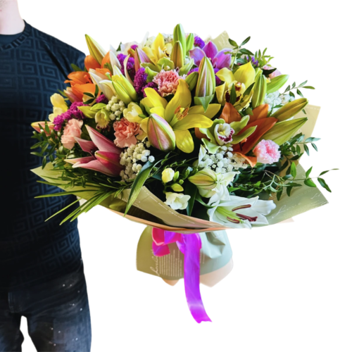 Pestrá kytica Tifany